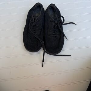 allbirds Black Lace-Up Wool Boots